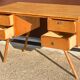 Oak desk 50s compass