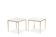 Pair of marble and gilt bronze end tables. 1970s.