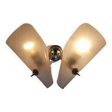 Large Midcentury Wall Lamp in Stilnovo Style, Italy, 1960s