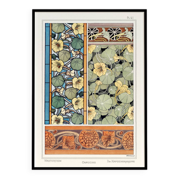 Poster "Capucine", based on an Art Nouveau lithograph from 1897.