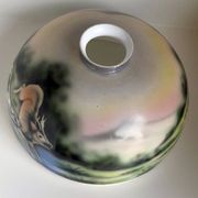 Suspension in vintage opaline.