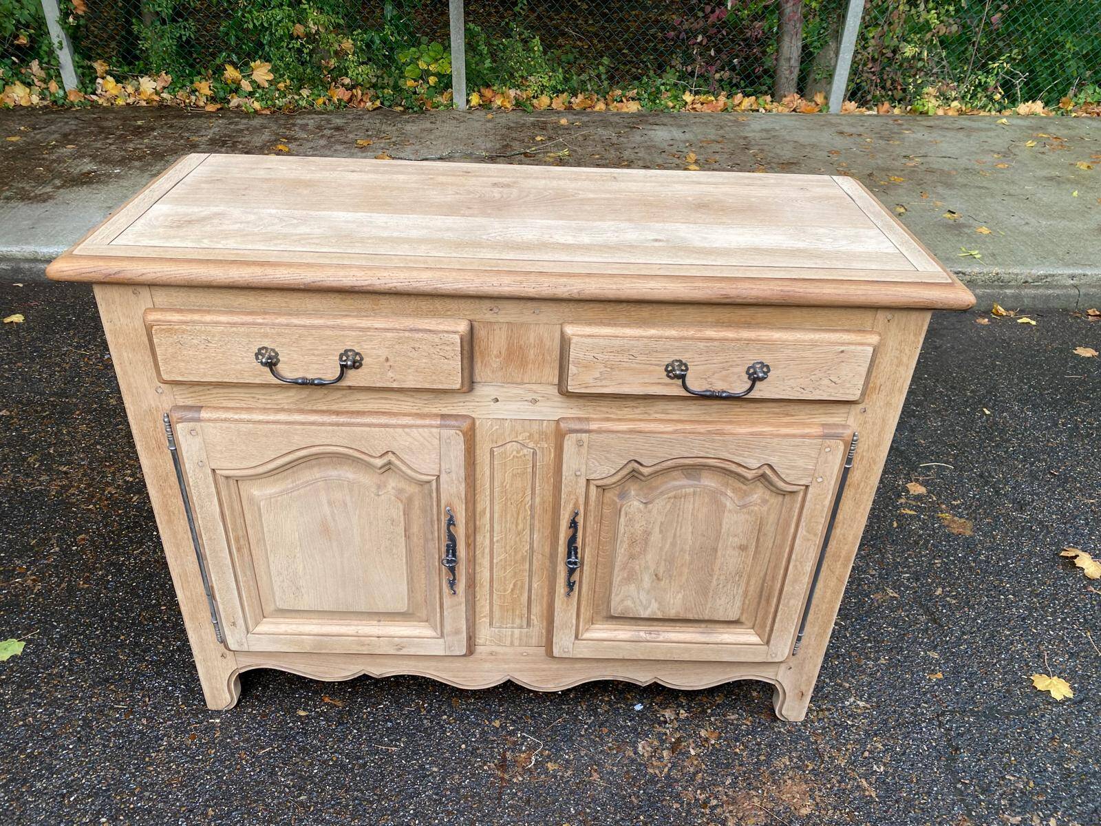 Renovated 19th century solid oak sideboard 140cm