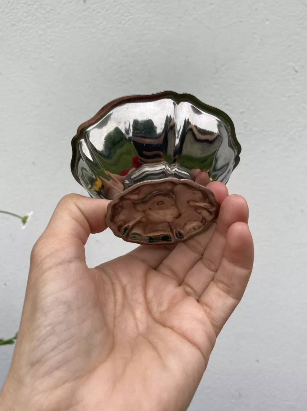 8 stainless steel cups 1970