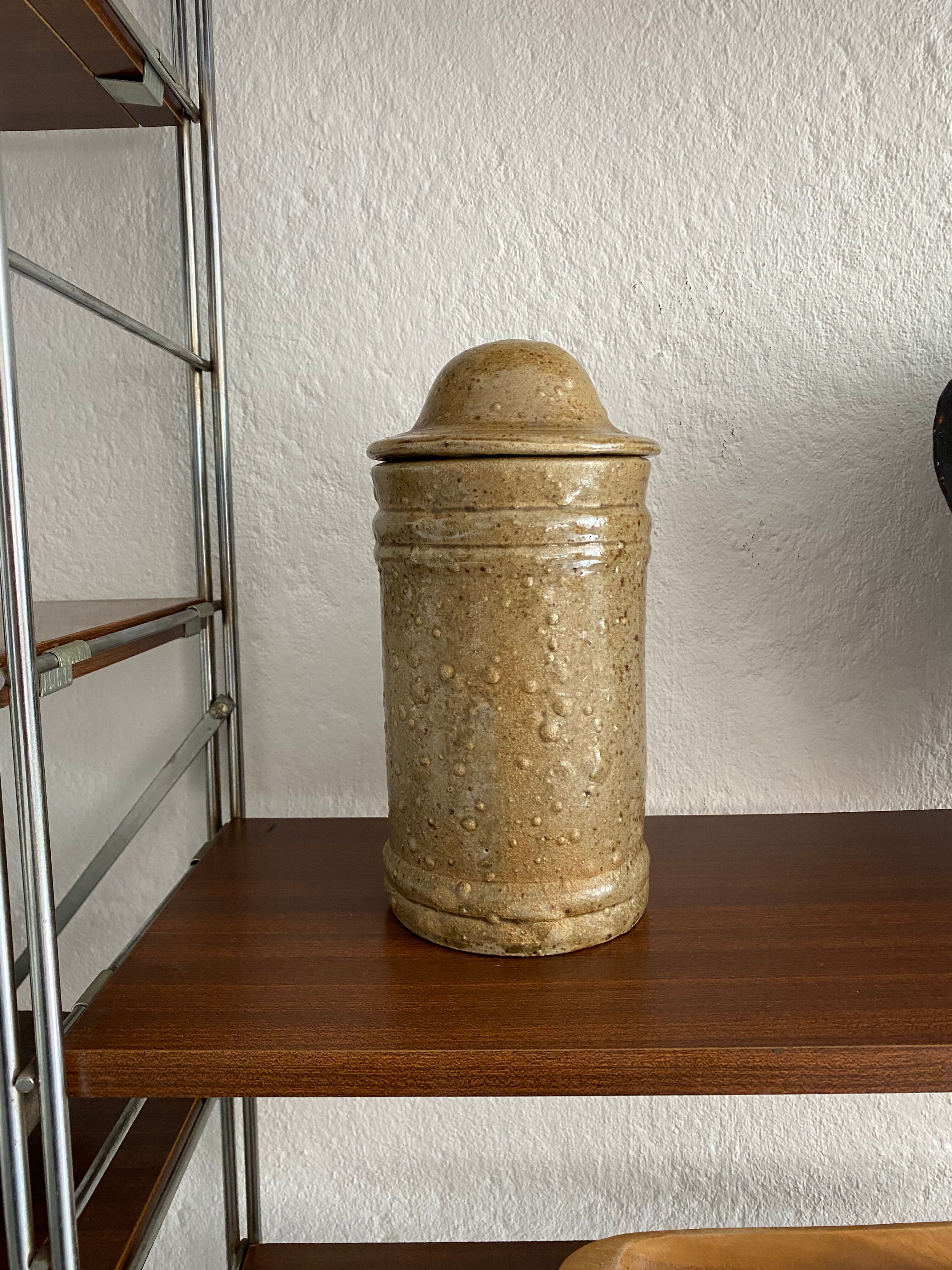 Vintage pyrity stoneware box