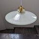Old hanging lampshade in white opaline Art Deco 1930 Ø 25.5 cm