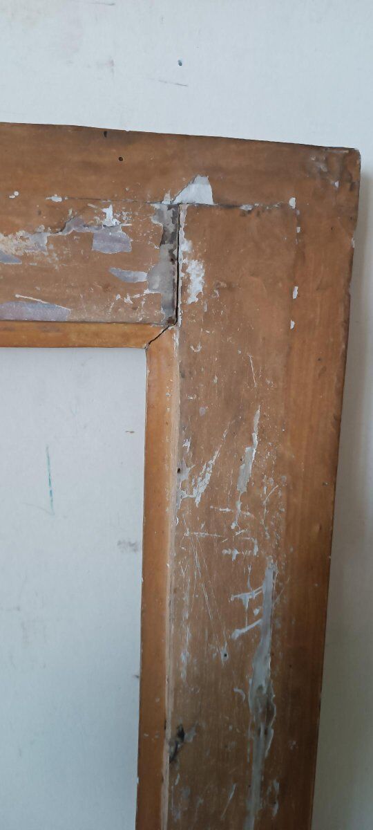 Miroir ancien en bois doré