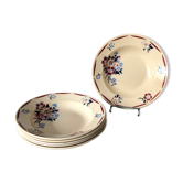 6 assiettes creuses Luneville