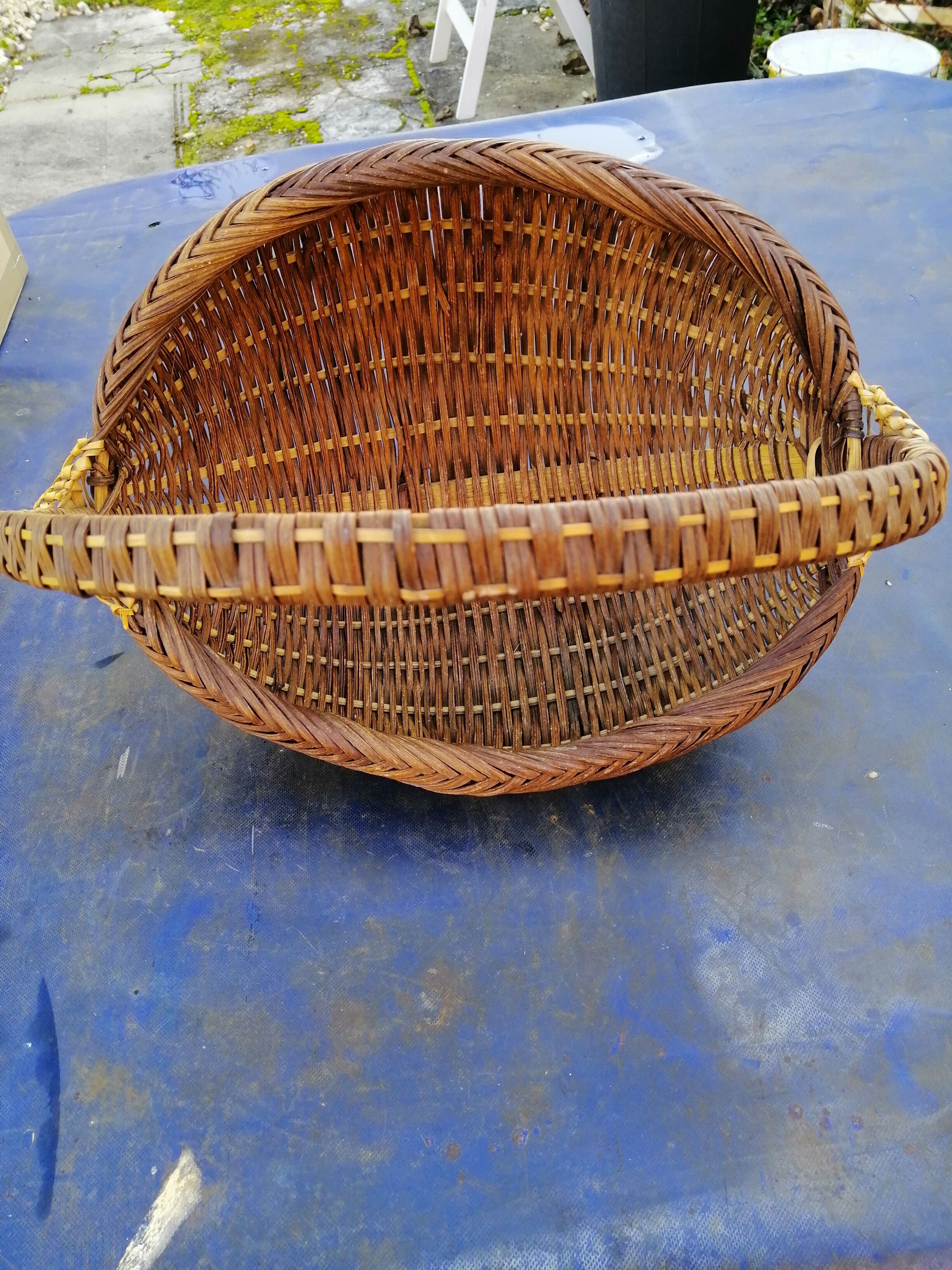 Vintage wicker basket