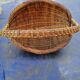 Panier en osier vintage