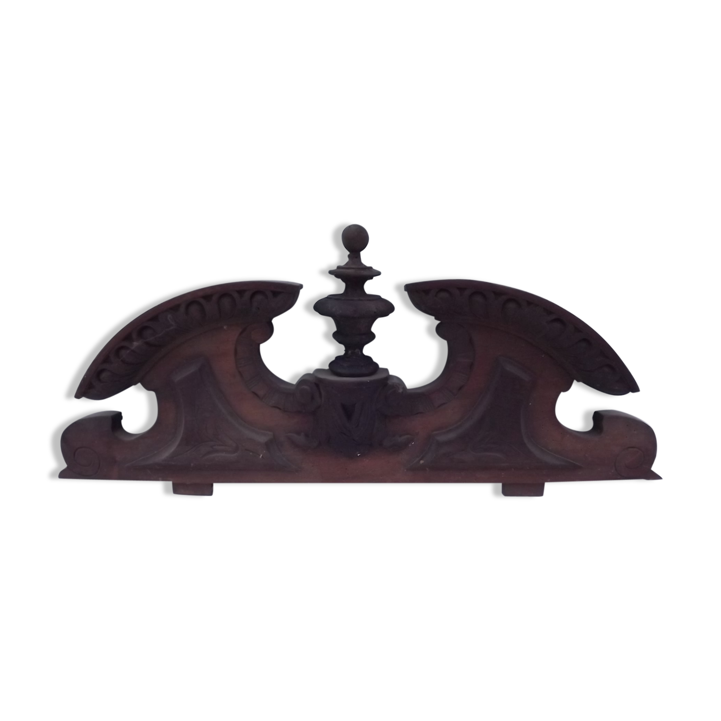 Pediment XIXth Walnut