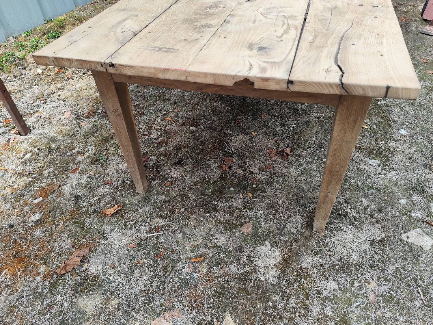 200 cm Solid oak farmhouse table