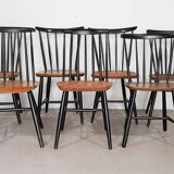 Set of 7 chairs back to bars Pastoe, Nesto et Tapiovaara