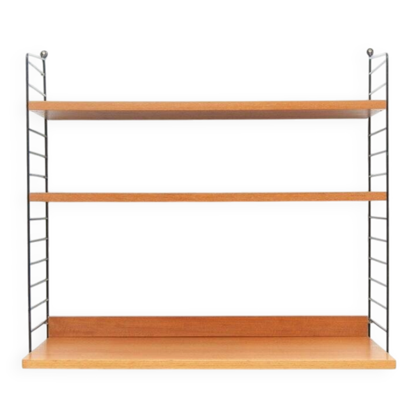 Étagère murale de bureau par Kajsa et Nisse Strinning, années 1950.