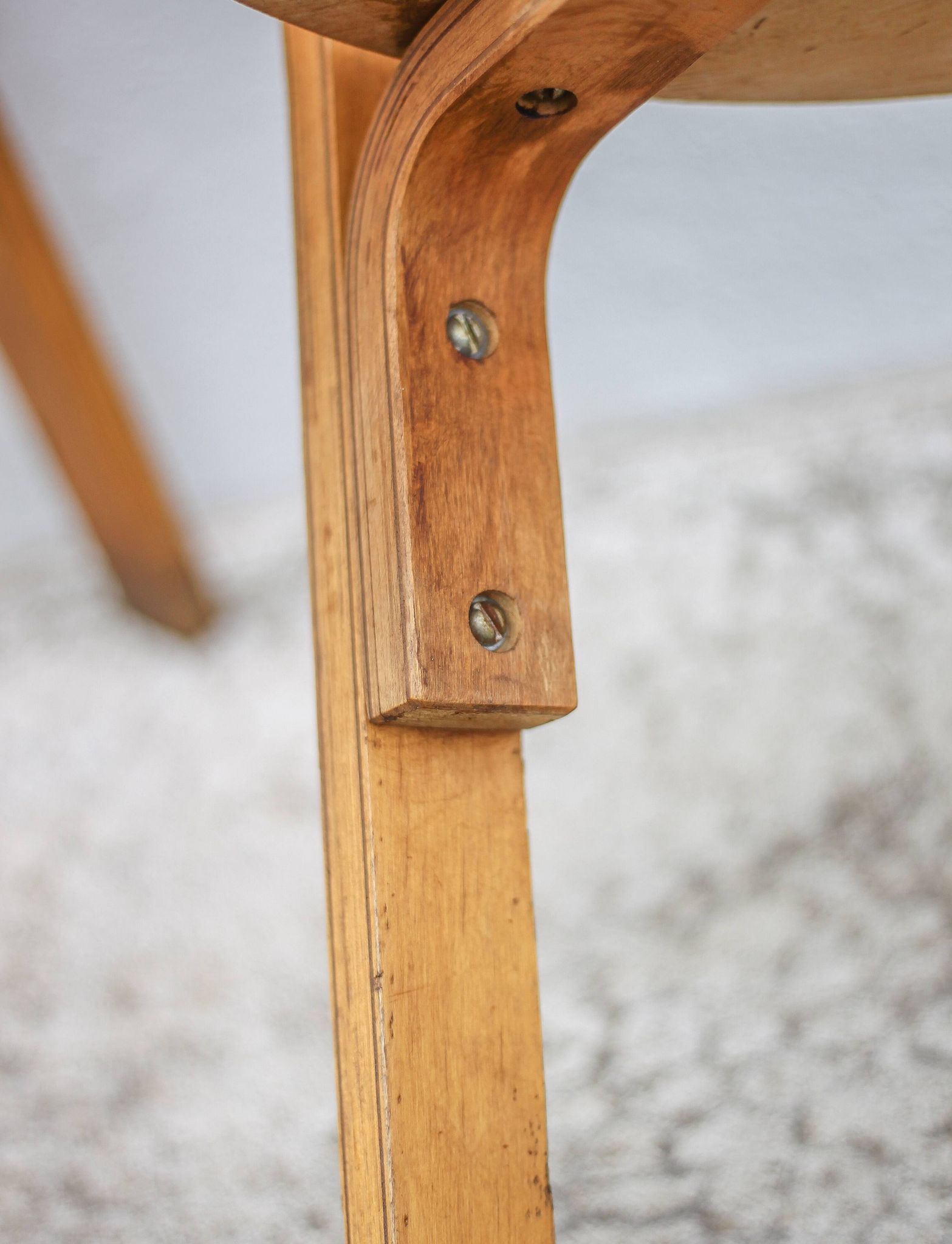 Set of 2 Alvar aalto bentwood chairs model 68, Artek Finland