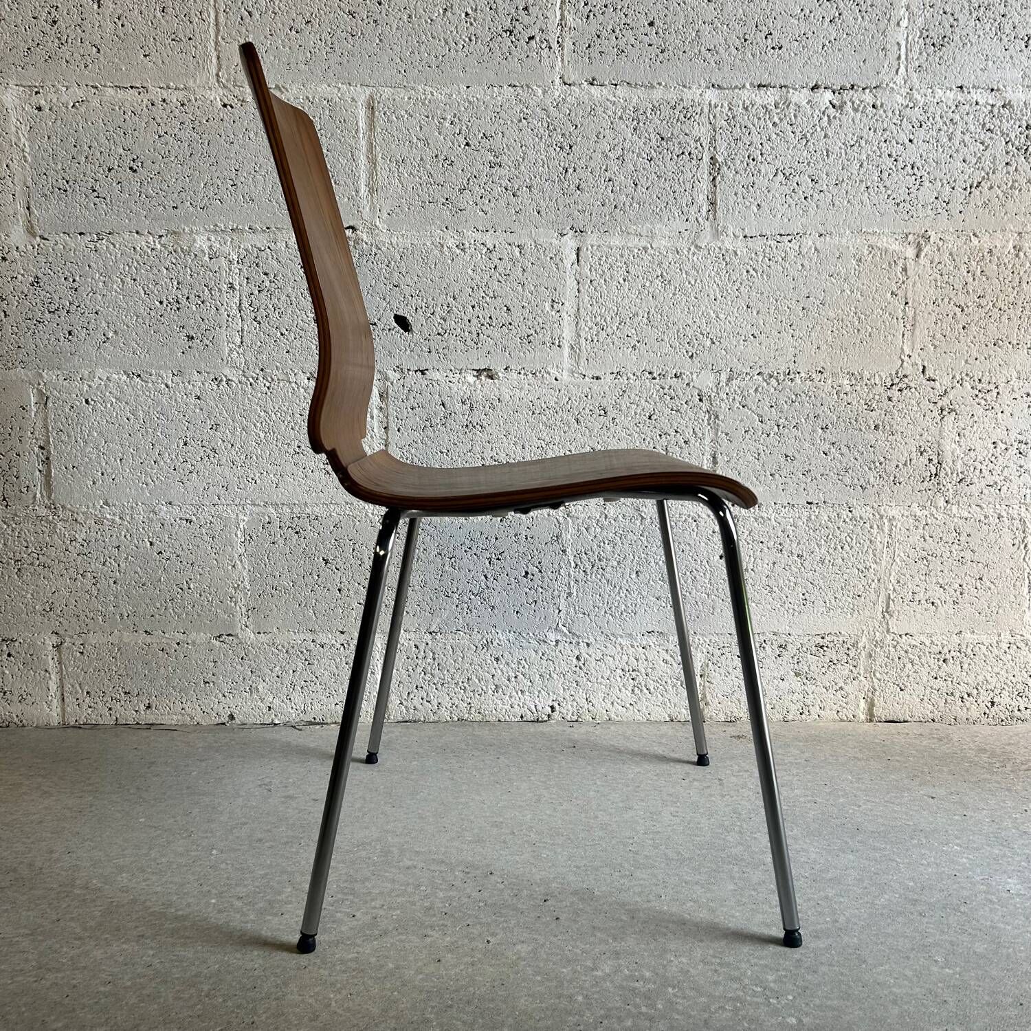 Pair of GILBERT model wood and metal chairs by Carina Bengs for IKEA 1999