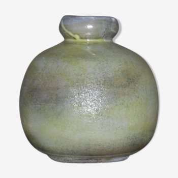 Vase arrondi bleu-vert