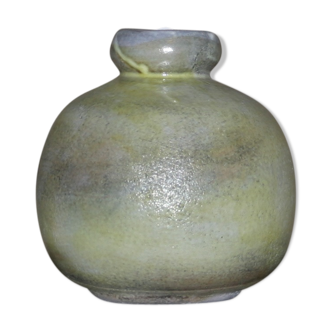 Blue-green rounded vase