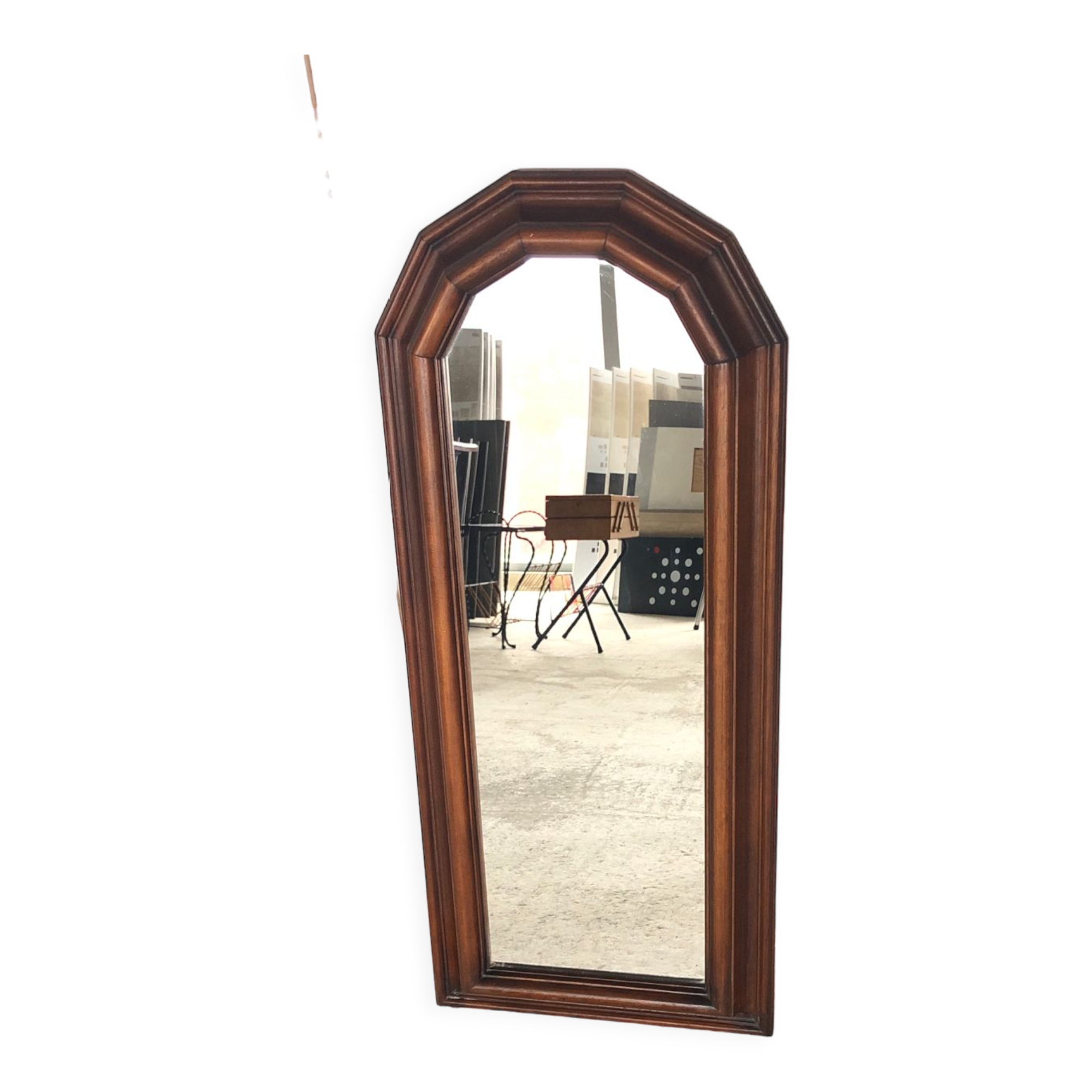 Wooden window mirror