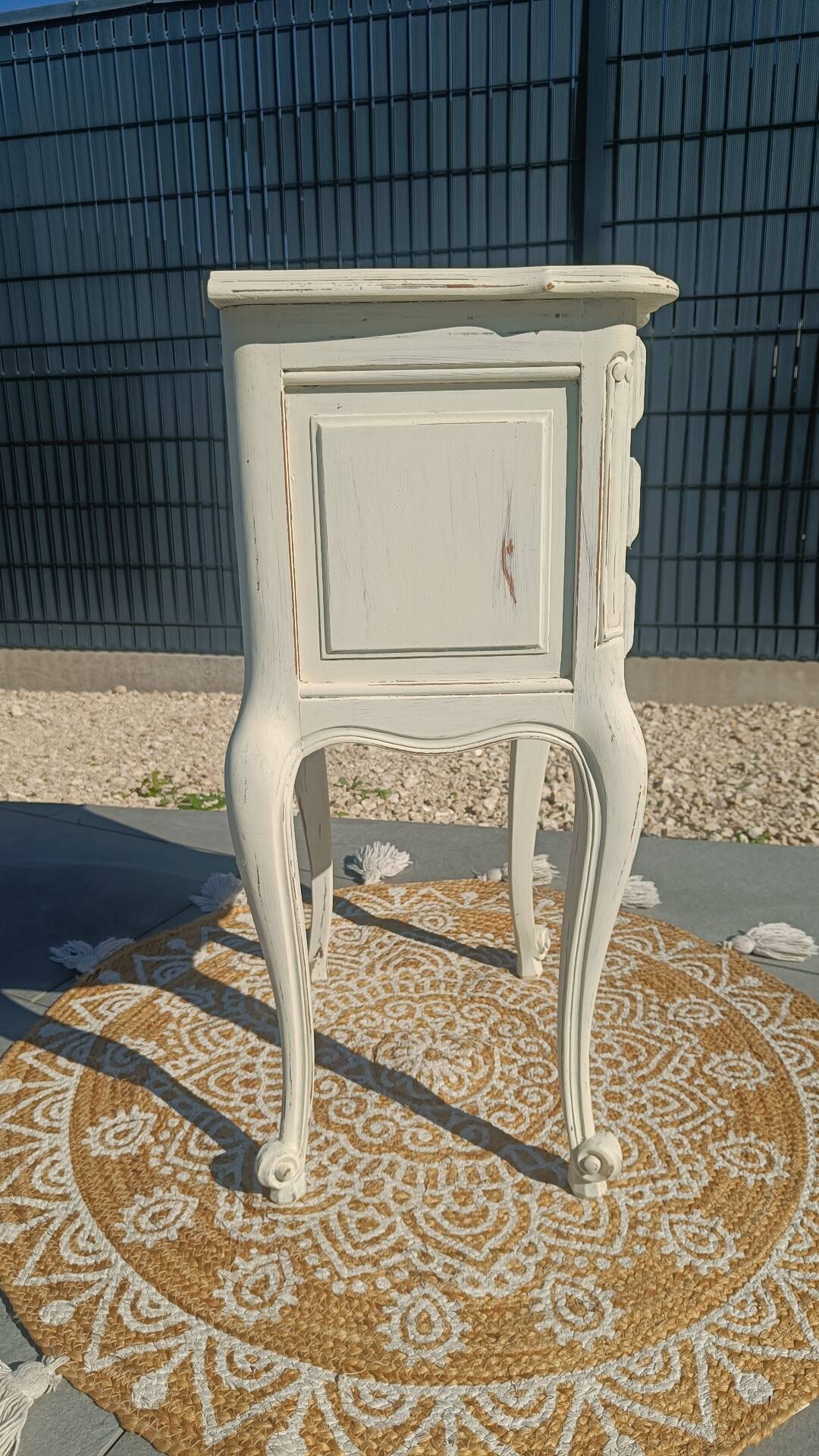 Louis XV bedside table with patina