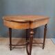 Table de milieu 19 ème, marqueterie de fleurs