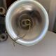 Large chrome metal Space Age chandelier