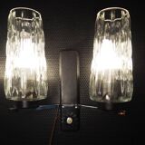 Pair of wall lights from the 1950s-1960s with a push switch