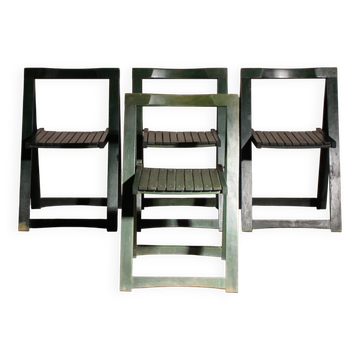 Four ‚Trieste‘ Folding Chairs by Aldo Jacober for Alberto Bazzani | Italy 1