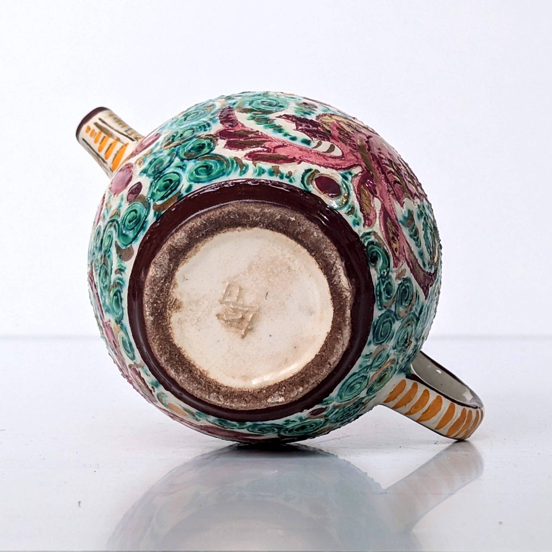 Pitcher Pot Earthenware - dragon decor - Swirling patterns and fantastic creatures - Masse frères