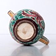 Cruche Pot Faïence - décor dragon - Motifs tourbillonnants et créatures fantastiques - Masse frères