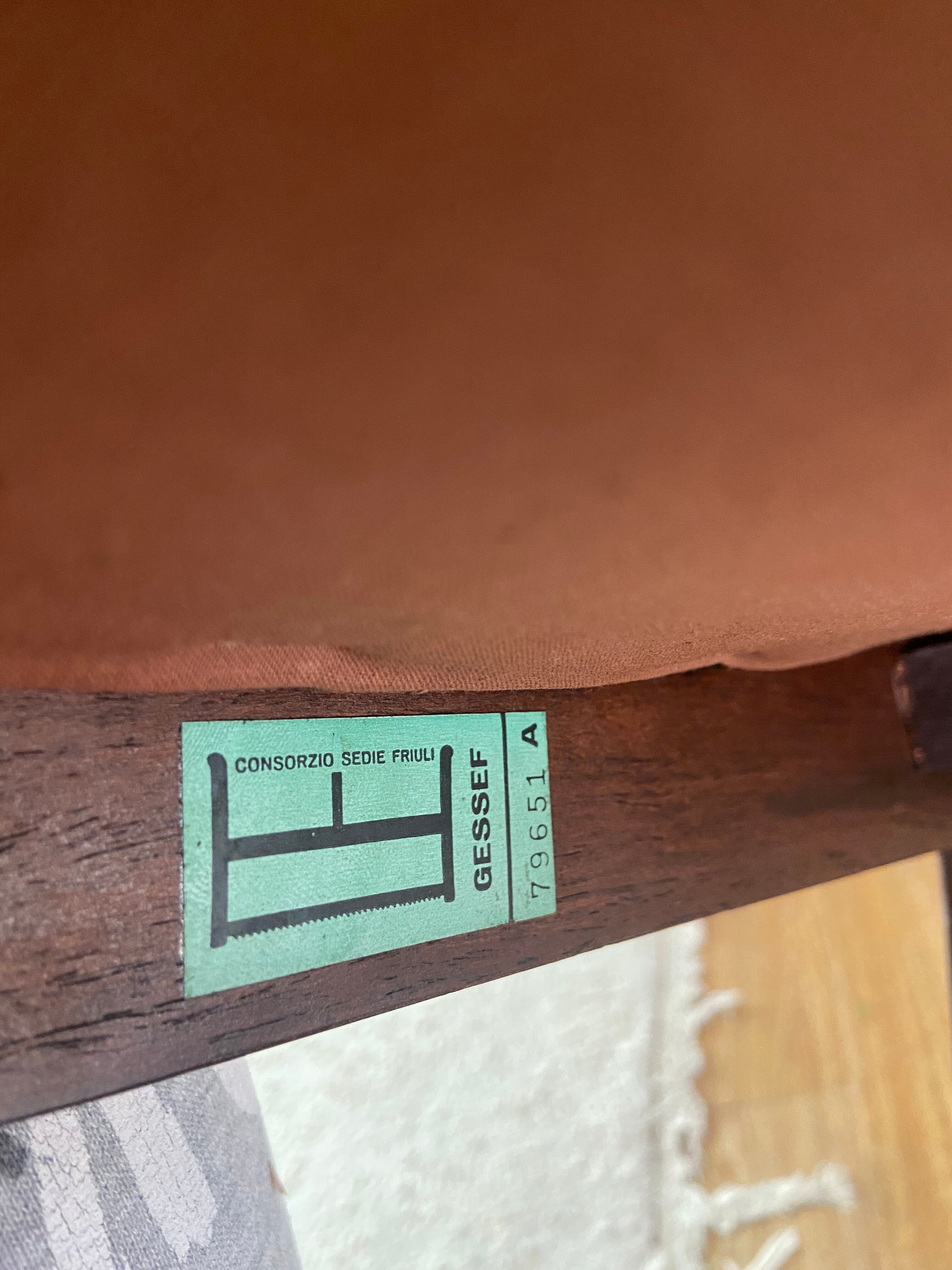 Vintage rosewood table and chair set