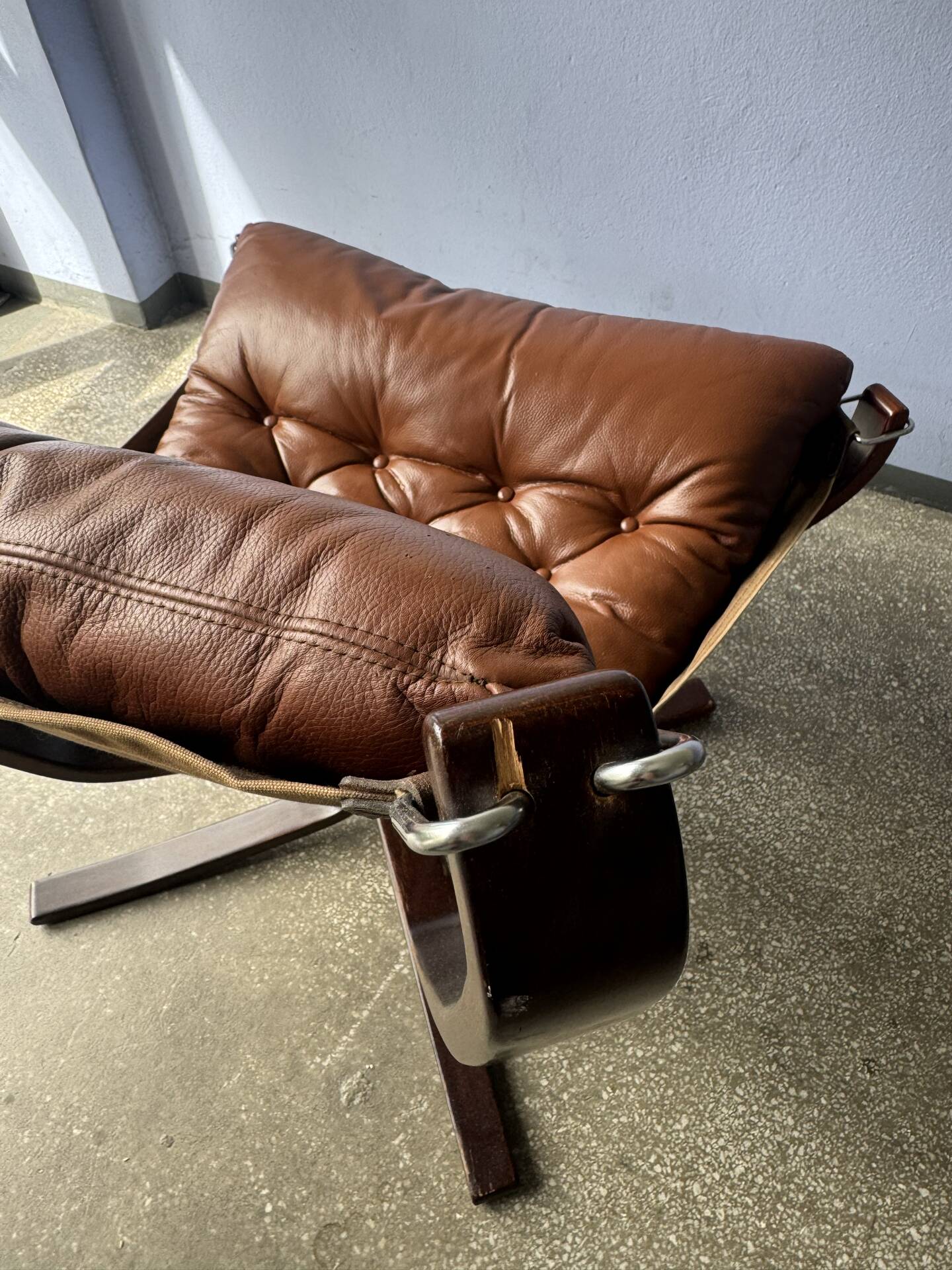 Vintage Scandinavian Falcon lounge chair by Sigurd Ressel, 1970.