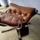 Vintage Scandinavian Falcon lounge chair by Sigurd Ressel, 1970.