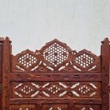 Indonesian screen 4 teak panels
