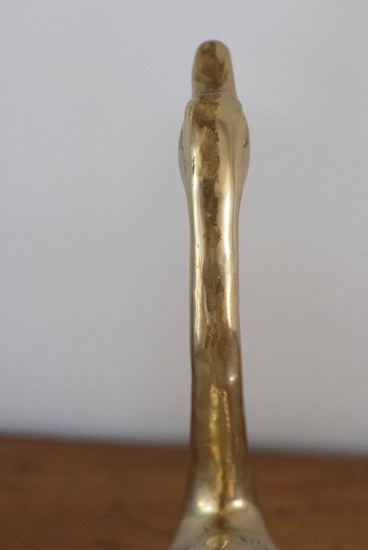 Vintage Brass Swan