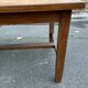 19th century solid oak farmhouse table, 140x80cm