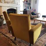 2 Vintage Velvet Armchairs
