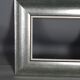 Frame wood lacquer silver 28,5x24,5 foliage 18,6x14,6 cm used