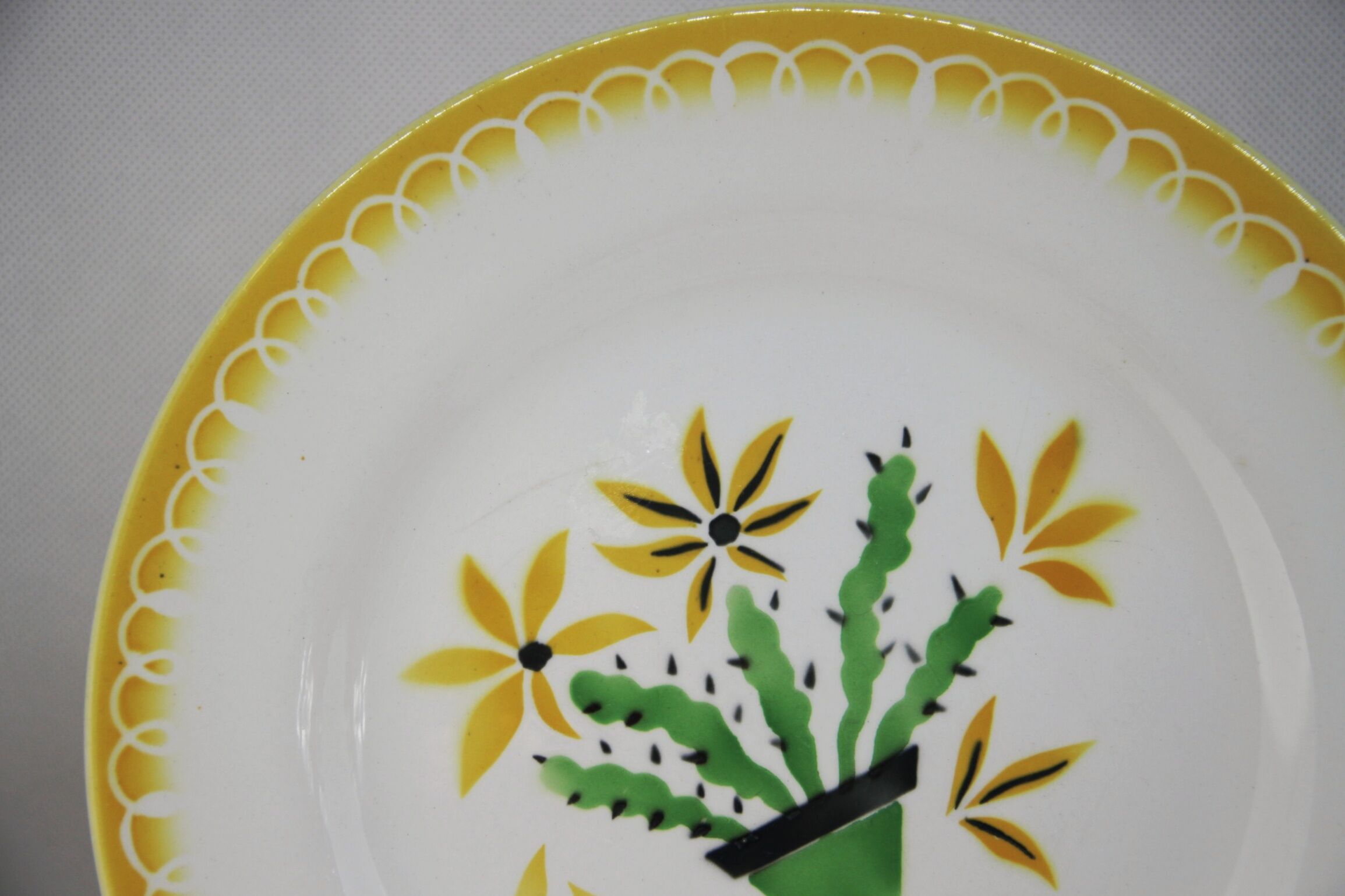 Lot of 6 flat plates Port Cros Digoin
