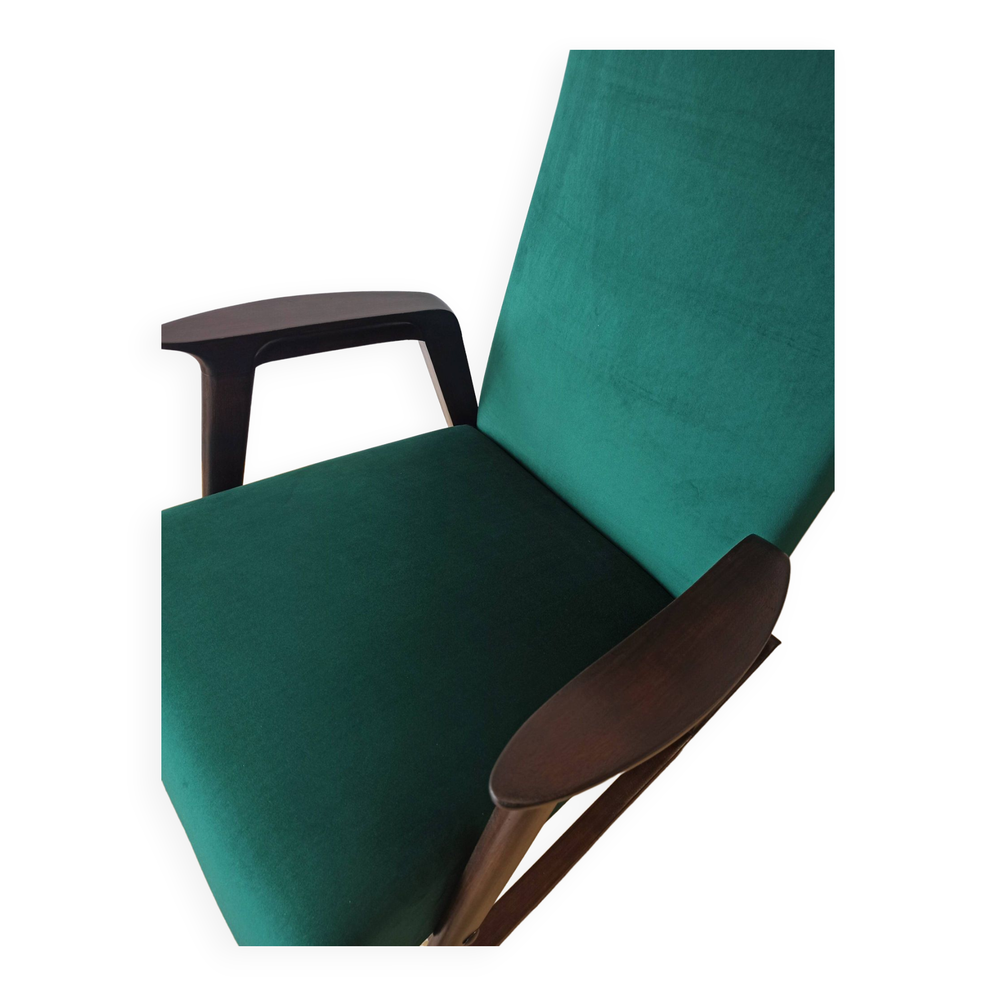 Fauteuil à bascule vintage des années 50.