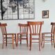 4 chaises bistrot, années 40