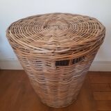 Panier à linge en rotin