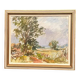 Original Swedish Oil on Canvas – “Landscape” by Sigurd Hagegård – Signed – Vintage & Framed – 62 × 53 cm (24.4" × 20.9")