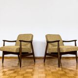 Pair Of Armchairs GFM87 in Kvadrat By Juliusz Kędziorek, 1960s