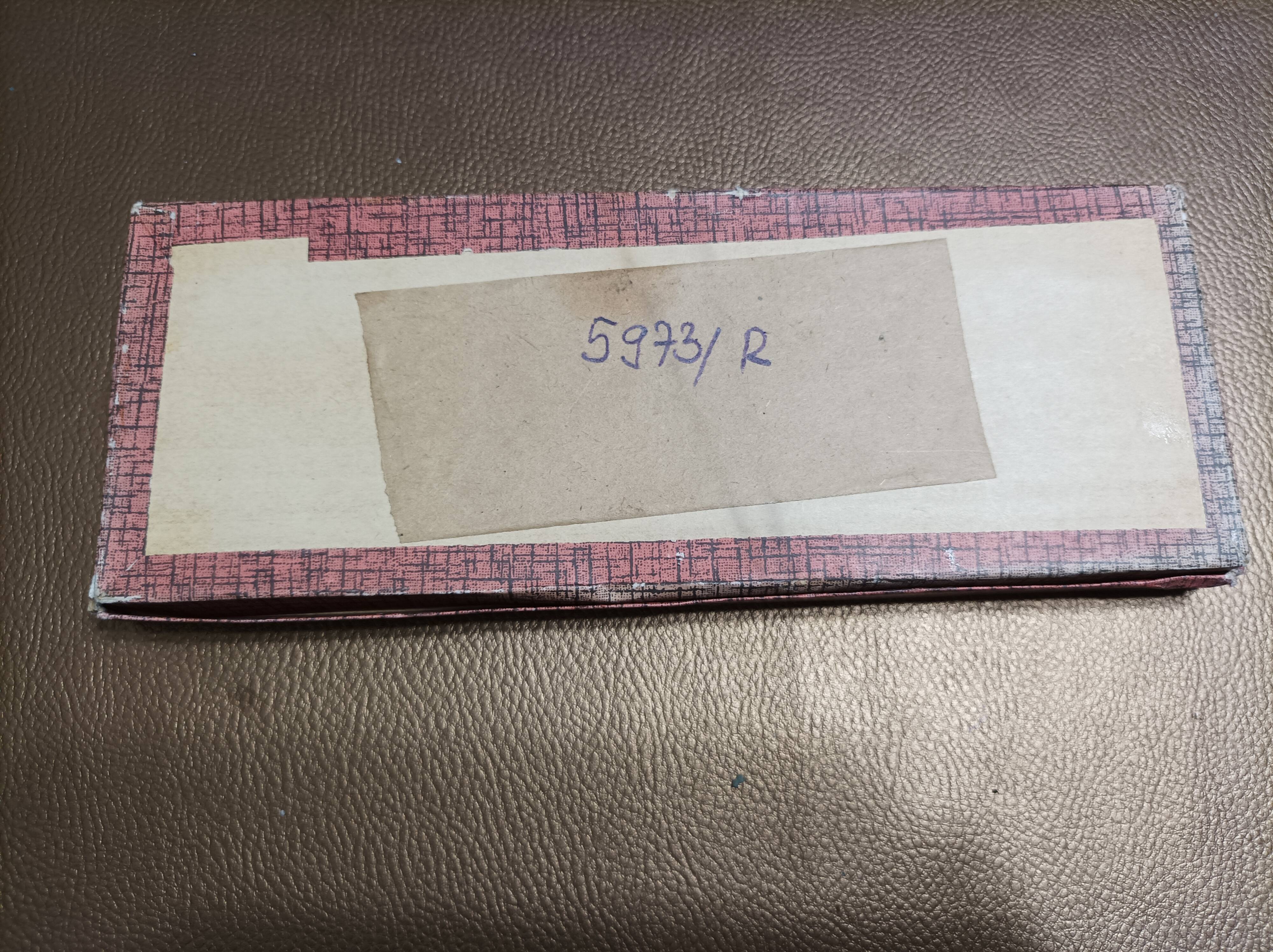 12 Antique glass knife holders with their original Lead Crystal box