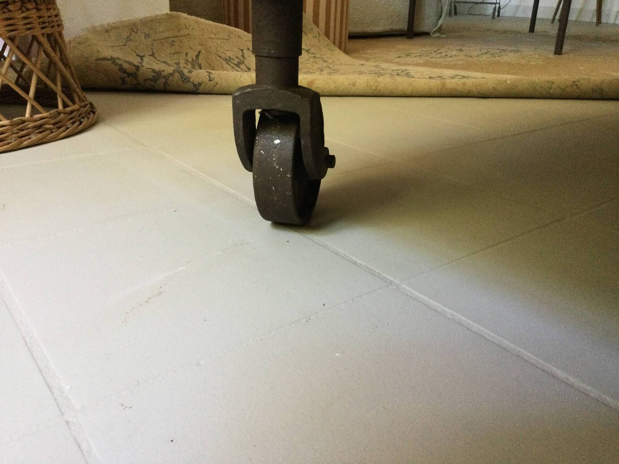 Coffee table on wheels