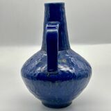 Blue ceramic vase by Carstens Tönnieshof, West German ceramics, mid 1970s