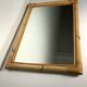 Miroir en rotin vintage