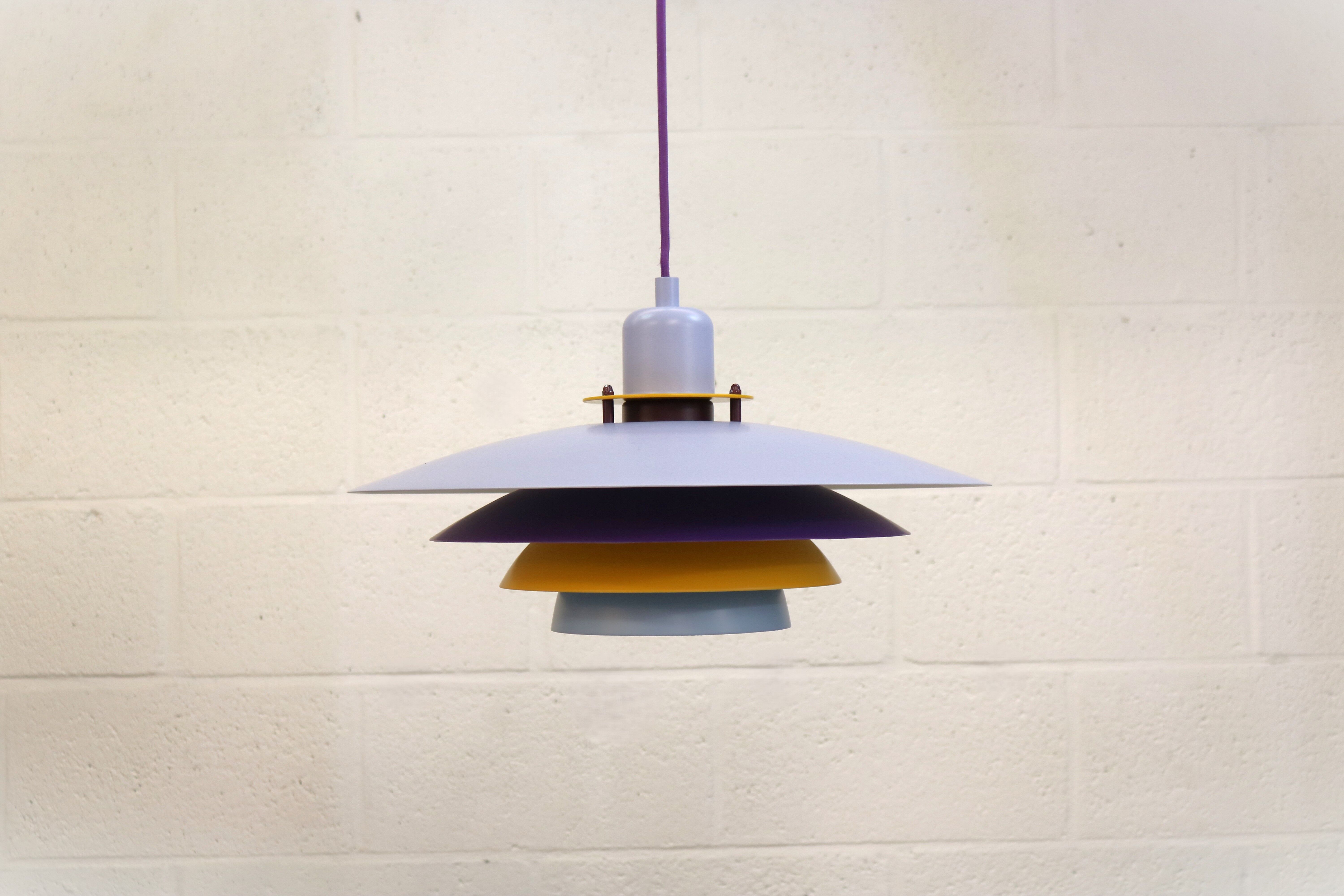 Colorful Danish Pendant Lamp by Belid – 1980s