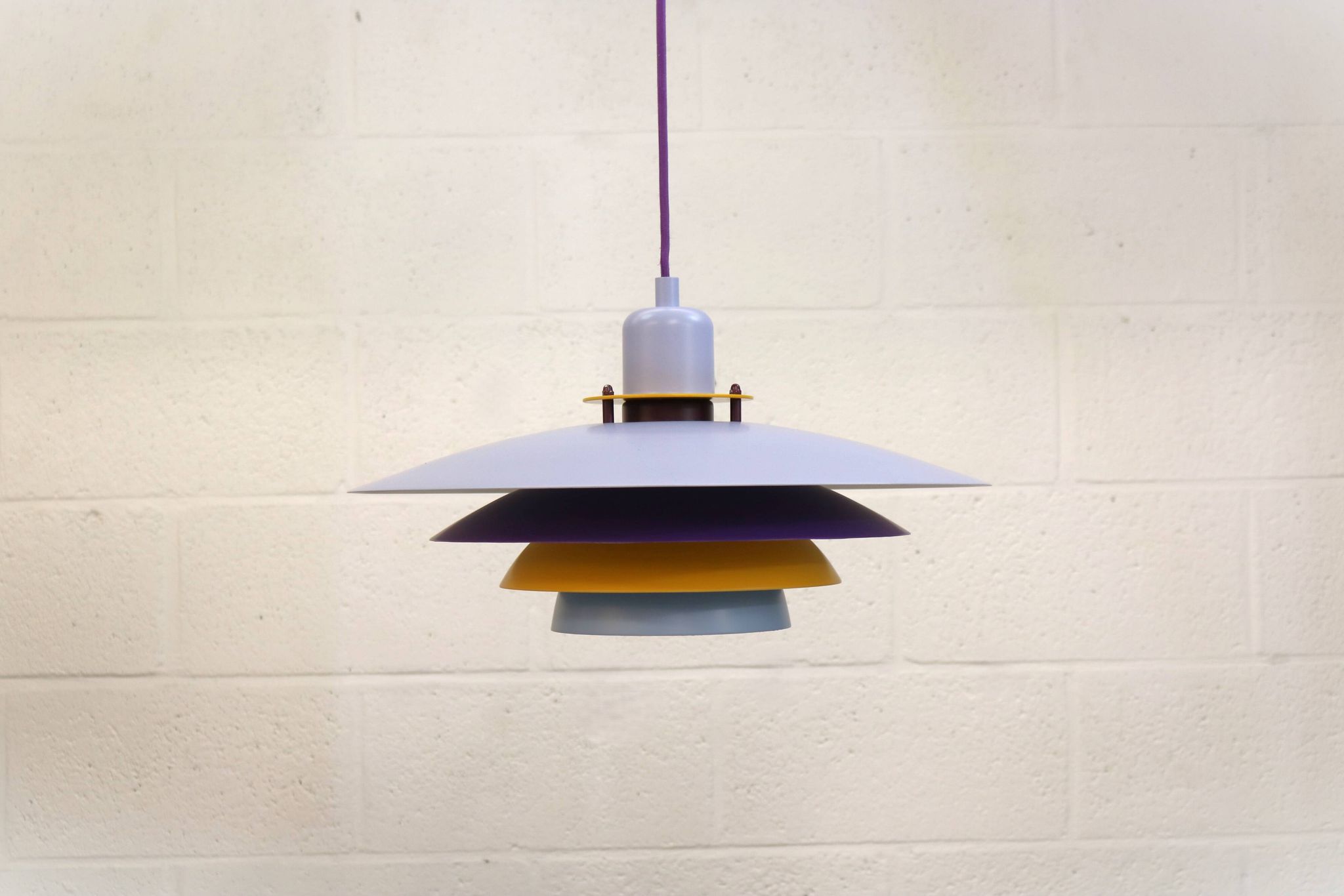 Colorful Danish Pendant Lamp by Belid – 1980s