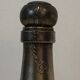 Rare silver-plated and brass shaker in the shape of a champagne bottle